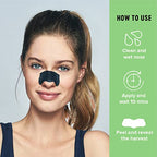 Bioré Men's Oil Control Charcoal Deep Cleansing Pore Strips, Blackhead Strips With Charcoal for Men, Blackhead Remover Strips For All Skin Types, Pore Strips for Blackheads, 18 Count
