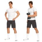 EnerWear 10 Pack Men's Cotton Moisture Wicking Heavy Cushion Crew Socks White Size 10-13 (Shoe Size 6-12)