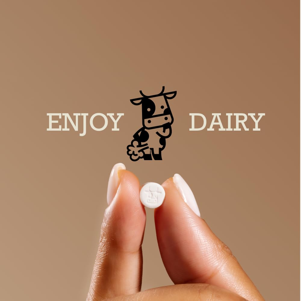 DairyPill Lactase Enzyme 18,000 FCCs per Pill, 30 Count, Solution for Lactose Intolerance, Portable, Easy to Swallow, Preservative and Gluten Free, American Made, Non GMO