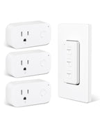 BN-LINK Wireless Remote Control Outlet Switch – 3-Outlet Kit with Magnetic Remote & Wall-Mount Holder, Remote Plugs for Lights & Appliances, Outlet Remote Control Wireless, Up to 100 ft Range
