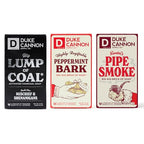 Duke Cannon Supply Co. Big Brick of Soap Bar For Men - Big Lump of Coal, Santa's Pipe Smoke, Highly Regiftable Peppermint Bark, Holiday Variety, 10 oz. (3 Pack)
