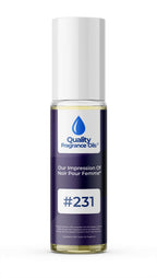 Quality Fragrance Oils' Noir Pour Femme Impression #231 | Long-Lasting Perfume Oil, Alcohol-Free, Strong Scent, 10ml Roll-On | Affordable Alternative to Designer Fragrances