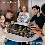 for MTG Game Playmat, for Magic TCG Rubber Play mat,Tabletop Card Playmats with Smooth Surface,Trading Card Inked Game Mat with White Zones,Battle Game,Wildflower Mushroom