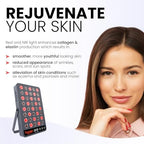 Hooga Red Light Therapy, 660nm 850nm Near Infrared Light Therapy with Timer, Built in Stand, Clinical Grade High Power Output for Skin Health, Pain Relief, Muscle Recovery, Performance. HG200