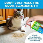 BugMD Enzyme Cleaner & Odor Eliminator for Strong Odor (32oz) - Pet Stain Remover for Carpet, Upholstery, Hardwood, Dog & Cat Urine - Powerful Deodorizer for Home, Floors, Furniture, & Carpet Cleaning