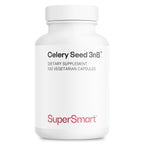 Supersmart - Celery3nb 150mg per Day (Patented) - Natural Celery Seed Extract Supplement - Well-Tolerated Phthalides | Non-GMO & Gluten Free - 100 Vegetarian Capsules