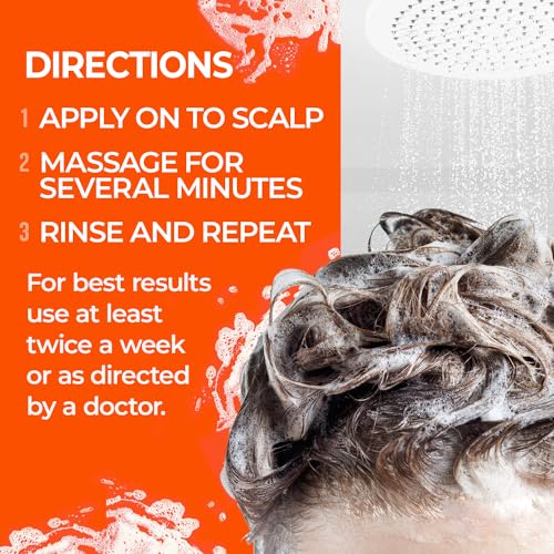 Medicasp Coal Tar Gel Anti Dandruff Shampoo, Treats Seborrheic Dermatitis & Psoriasis, Formulated for Dry, Flaky & Itchy Scalp Treatment, for Women & Men, 6 Ounce (Pack of 2)