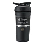 BlenderBottle Sport Twist Insulated Stainless Steel Shaker Bottle with Wire Whisk, 24-Ounce, Blue – Protein Shakes & Hydration for Athletes & Fitness Enthusiasts, Easy Mixing, Keeps Drinks Cold, Twist Cap