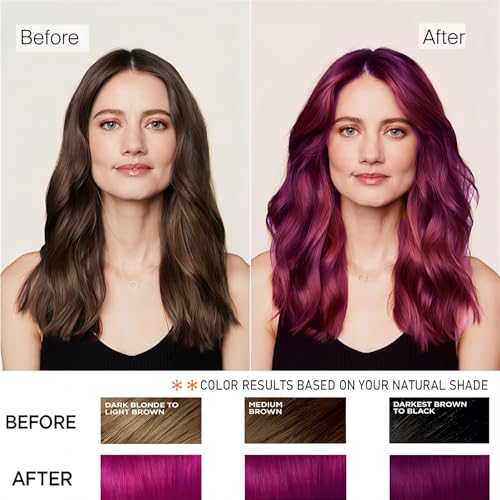 Hair Dye Shampoo 3-In-1, Instant Gray Hair Coverage in Minutes-Long Lasting Argan Oil Herbal Hair Color Shampoo champu con tinte para canas 500ml (Dark Red Wine)