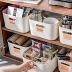 50 Pcs Plastic Wire Shelf Label Holders, 3" x 1.65" Clear Price Tag Holder with Double Snap Lock Closure - Reusable Plastic Basket Label Holders for Market, Retail Shop, and Pantry