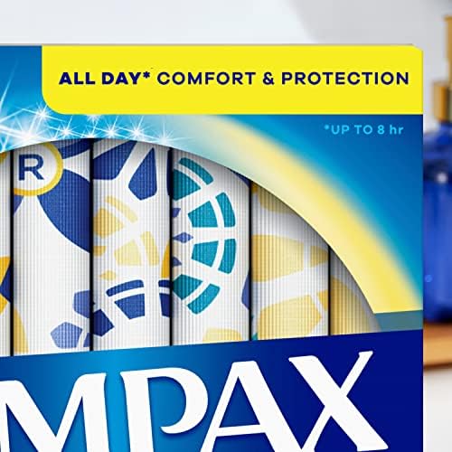 Tampax Pearl Plastic Tampons, Mutlipack, Light/Regular/Super Absorbency, Unscented, 47 Count (Packaging May Vary)