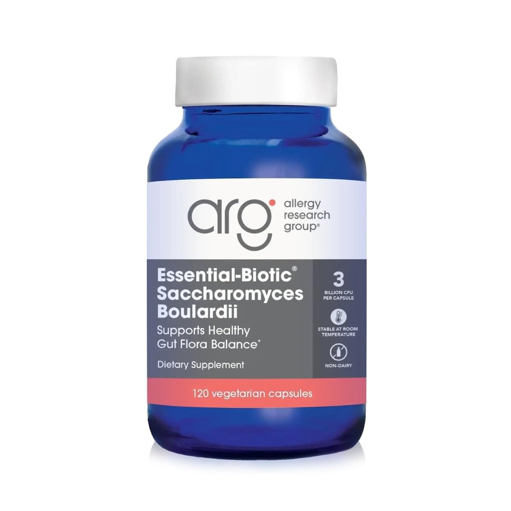 ARG Essential-Biotic Saccharomyces Boulardii - 9 Billion CFU Probiotic Yeast - Gastrointestinal Balance & Immune Function Support - Vegetarian - 40 Servings - 120 Capsules