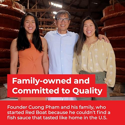 Red Boat Fish Sauce, Phamily Reserve | Premium 50°N fish sauce sustainably made with just two ingredients in Vietnam | Higher Protein For Exceptional Flavor | Gluten and sugar free, no preservatives | 8.45 fl oz.