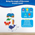 Skillmatics Poke-in Art - Underwater Animals, Mess-Free Arts & DIY Wood Crafts for Kids, Creative Kit, Gifts for Girls & Boys Ages 4, 5, 6, 7, 8, 9
