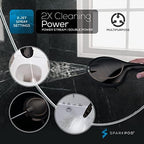 SparkPod 10-Mode Handheld Shower Head with Hose - 5" High Pressure Shower Head Set with Touch-to-Clean Nozzles, Built-In Power Jet, Stainless Steel 6ft Hose & Bracket (Oil-Rubbed Bronze)