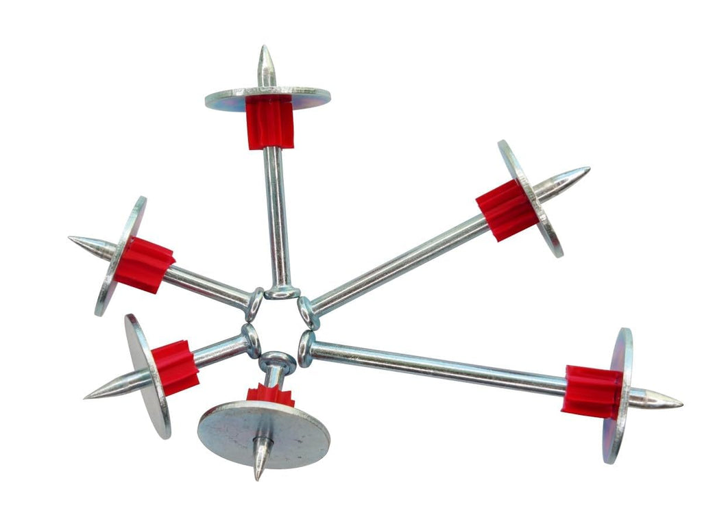 FVSCM 2" Powder Actuated Fasteners, Drive Pins with 1" Washer, PW200, 100pcs/pack