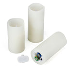 Flameless Battery Operated LED Pillar Candles with Remote control 9pack