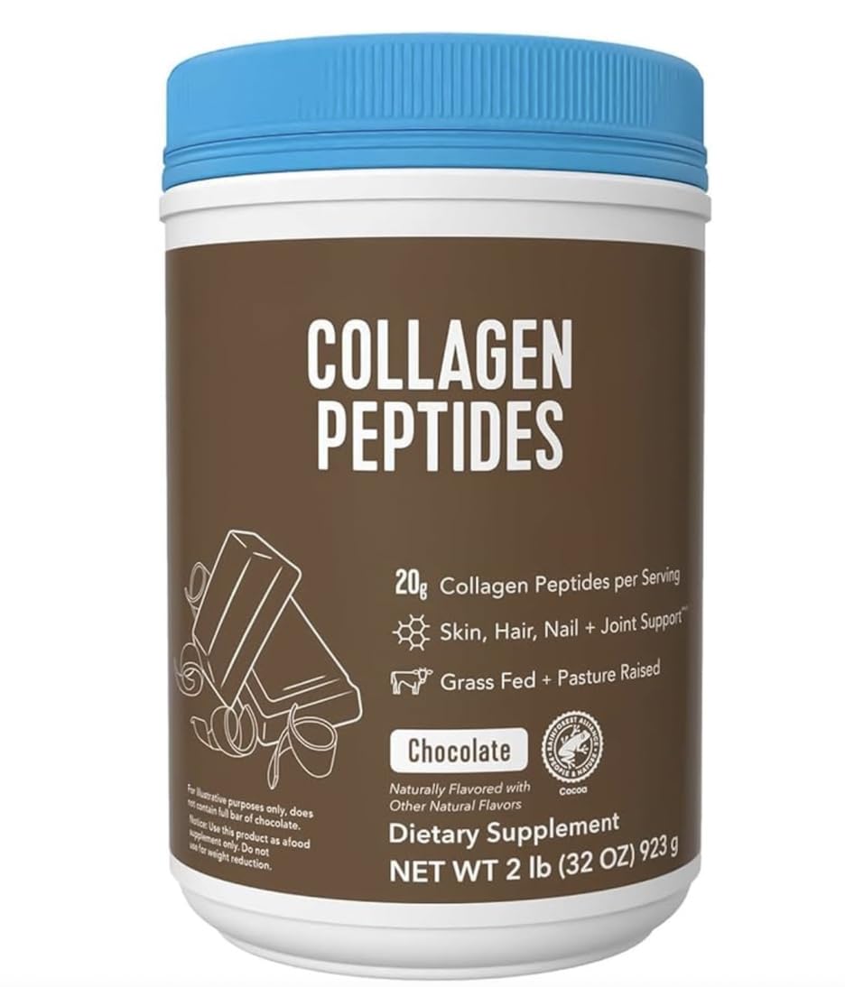 Vital Collagen Protein Peptides, Pasture Raised, Grass Fed, Zero Sugar Dairy Free, for Skin, Hair, Nail, Joint & Bone Health, Chocolate. Big Size Presentation