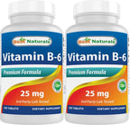 Best Naturals Vitamin B6 25mg 250 Tablets (250 Count (Pack of 2))