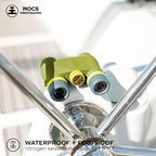 Nocs Provisions Standard Issue 10x25 Waterproof Binoculars, 10X Magnification, Bak4 Prism, Wide View Multi-Coated Lenses for Bird Watching, Hiking & Backpacking - Olive Green
