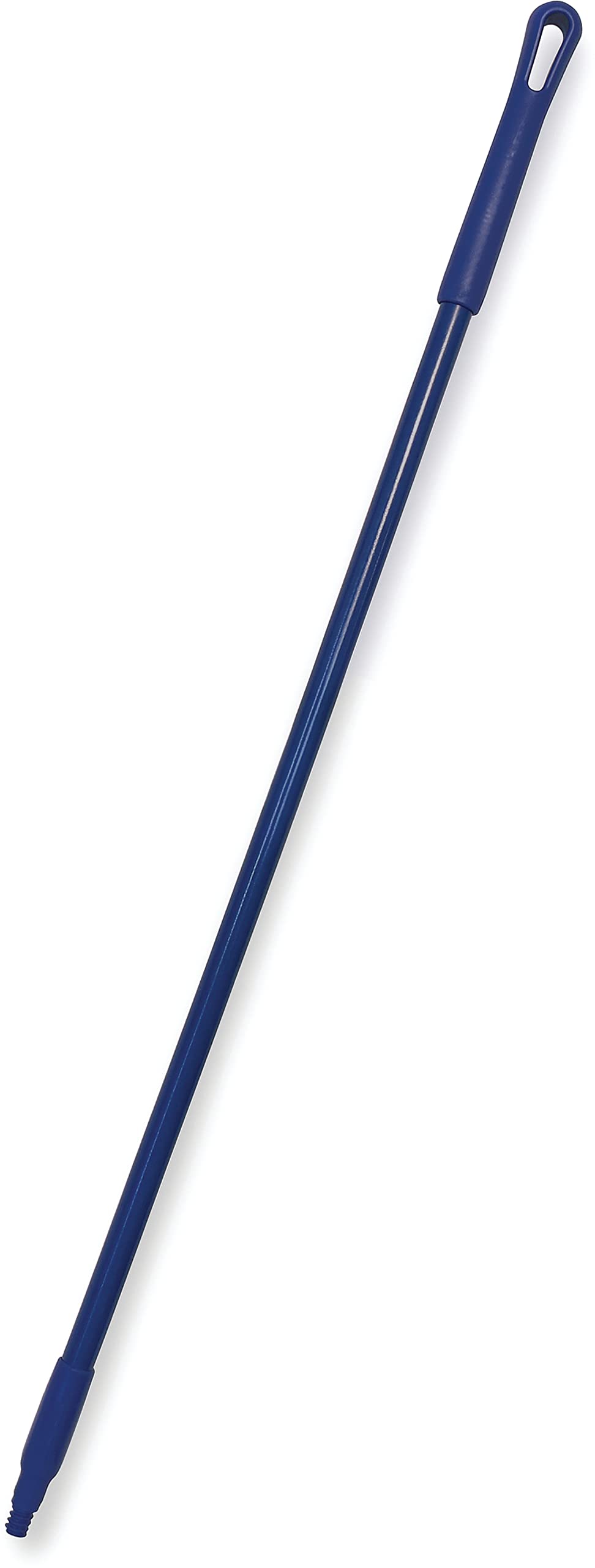 SPARTA 48" Fiberglass Replacement Handle with 3/4" Acme Thread Tip, Polyester Veil Reinforced, Hanging Cap, Commercial Cleaning, Blue