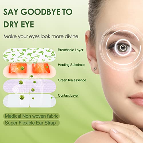 20 Pack Self Heating Eye Mask,6A Silk Cotton Material Steam Eye Mask, Self Heated Warm Compress For Fast Relief Of Dry Eyes, No Microwave Needed, Eye Treatment Products For Dry Eye Relief