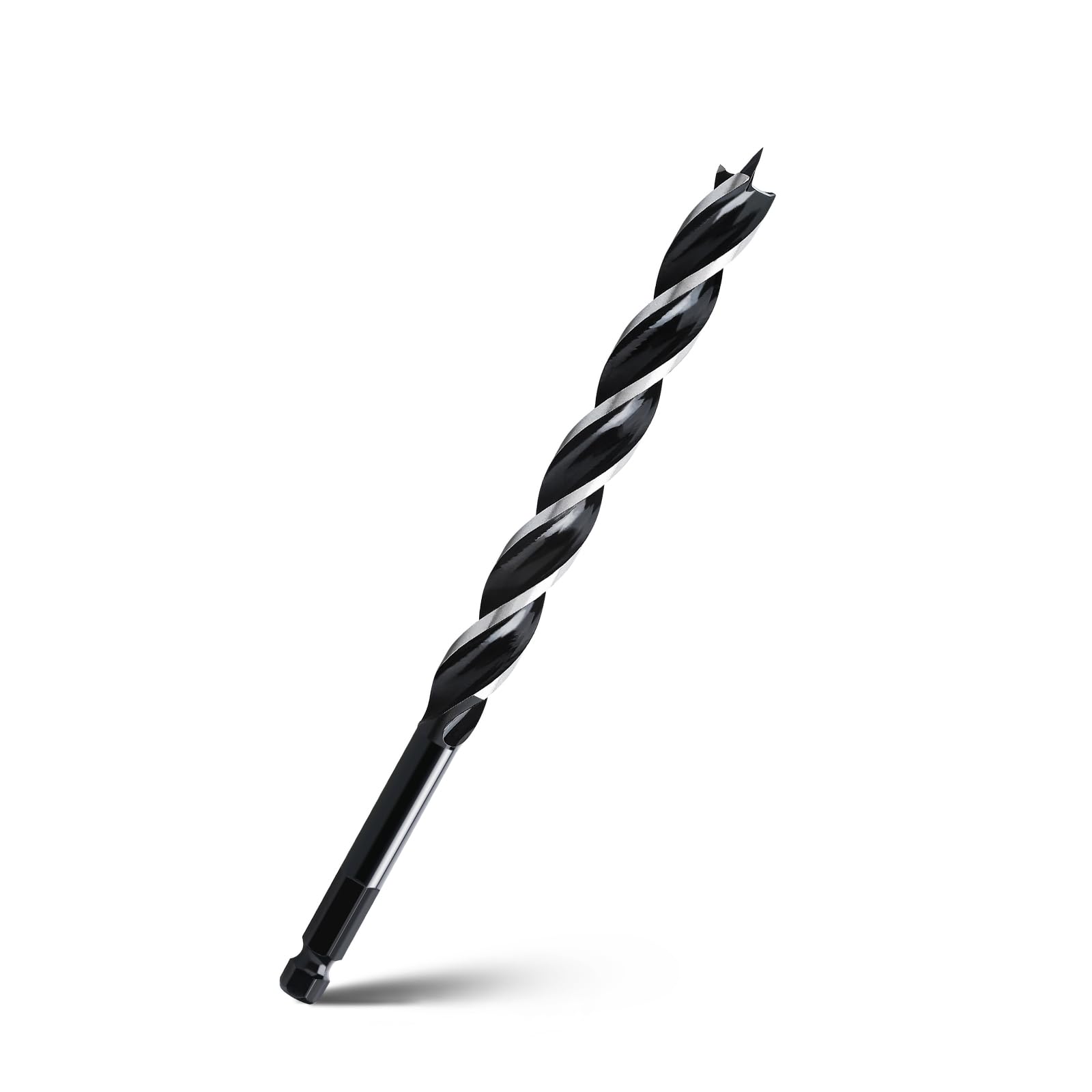 WOBLLMX 9/16'' x 9'' Auger Drill Bit for Wood, Hex Shank Tri Flute Ship Auger Long Drill Bit for Soft and Hard Wood,Tree Stump,Plastic,Drywall and Composite Materials