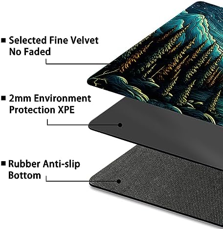 Playmat for MTG, with Free Storage Bags,Game Mat 24 x 14 inches, TCG and Board Game Mat for Cards,Mousepad Desk Mats (Regular,Magic Mat 8)