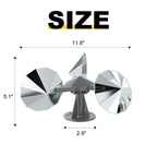 OFFO 3 PCS Bird Scare Reflective Device, Bird Reflector with Plastic Base for Outside, Keep Pigeon Woodpeckers and Sparrows Away for Outdoor Boats Roofs Gardens