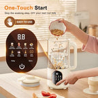 50oz Nut Milk Maker, 10 in 1 Automatic Nut Milk Maker with 20 Blades,Almond Milk Machine,Plant Based Milks Homemade Oat,Chowder,Juice,Soy Milk Machine with Delay Start,Boil Water,Keep Warm&Auto Clean