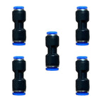 1/4" OD x 5/32" OD Pneumatic quick Connector Push to Connect fittings Straight reducer Union/Coupler (Pack of 5)