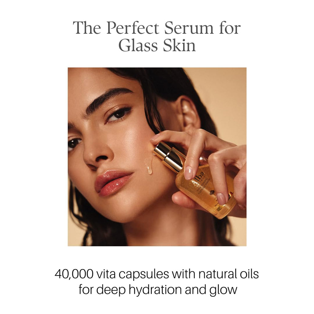 d'alba Piedmont Vita Toning Capsule Serum, Daily Vita Boost for Luminous Skin, Double Vitamin Formula, Big Size (3.38fl. oz.)