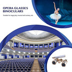 Aroncent Opera Glasses Binoculars 3X25 Theater Glasses Mini Binocular Compact with Handle for Adults Kids Women in Opera Musical Concert