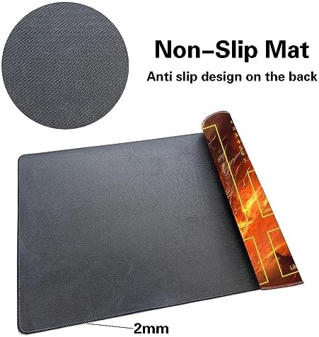 MTG Playmat - Non-Slip Backing Printing, Ideal for Card Game Enthusiasts TCG Playmat (MTG2-Arrival of The Drago-Deck)