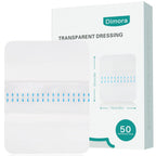 Dimora Waterproof Transparent Film Dressing, Large Clear Wound Bandages 6x8 inch 50 Pack, Post Surgical Skin Protector, Adhesive Medical Pad for Swimming,Showering,Tattoo Aftercare,IV Fixing