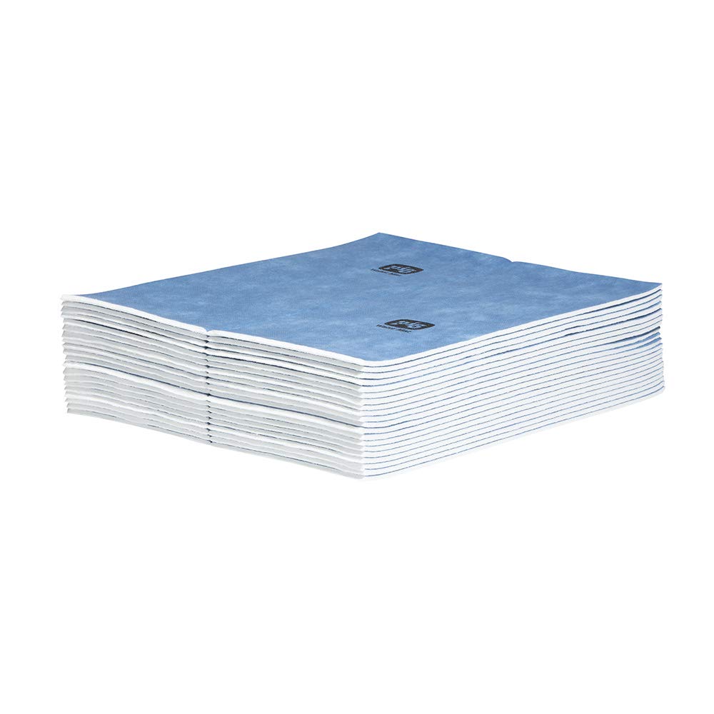 PIG Water Absorbent Mat - Reusable - 20 Pack - 15" x 19" Pads - PM50566