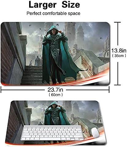 Board Game MTG Playmat Games Size 60X35 cm CCG Compatible for MTG CCG RPG Trading Card Game (Jace Beleren 3)