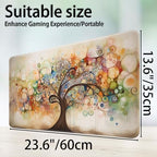 for MTG Game Playmat, for Magic TCG Rubber Play mat,Tabletop Card Playmats with Smooth Surface,Trading Card Inked Game Mat,Battle Game,Art Tree