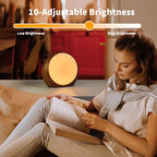 Brown Noise Sound Machine White Noise Machine with 12 Color Night Lights 30 Soothing Sounds Auto-Off Timer Calming Sleep Machine with Memory Function for Baby Kids Adult for Office Privacy