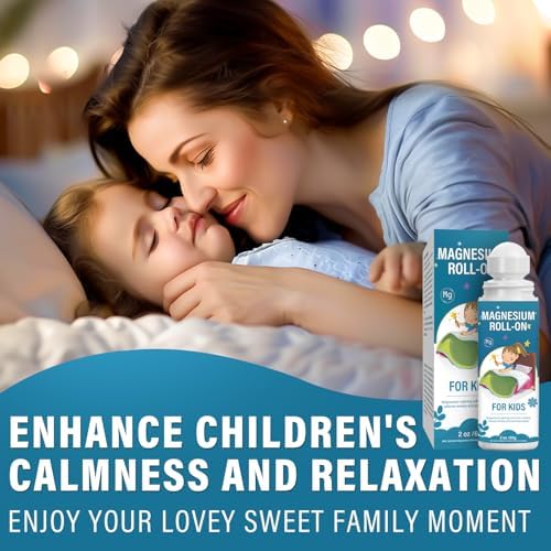 Magnesium Lotion for Kids, Magnesium Roll on for Sleep & Calm - Help Children Calm and Sleep, Support a Balanced Mood, Bedtime & Night