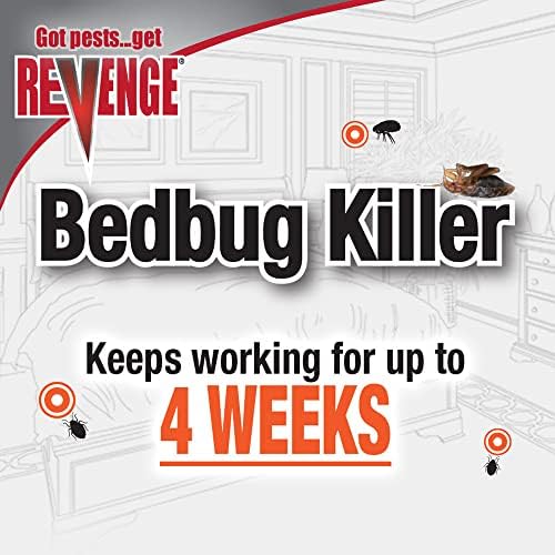 Revenge Bedbug Killer, 32 oz Ready-to-Use Spray, Long Lasting Odorless Insecticide Formula, Kills on Contact