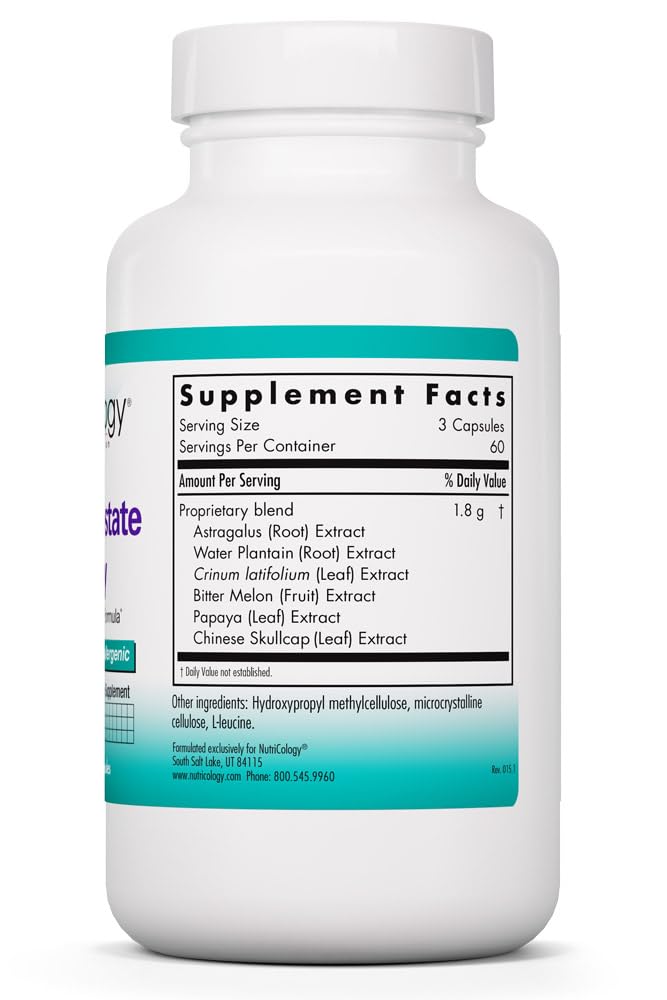 NutriCology Healthy Prostate & Ovary - Herbal Blend with Crinum Latifolium - Hormone Support for Men & Women - Vegetarian Capsules - Hypoallergenic Formula - 60 Servings - 180 Count