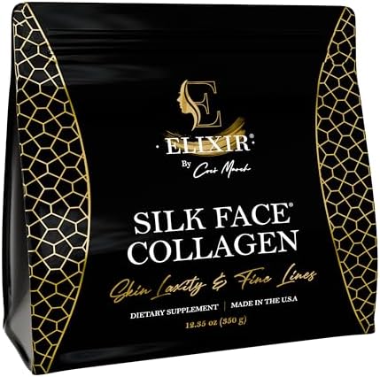 Coco March Silk Face Collagen - Silky Radiant Skin New Amino Molecules for Hair Nails-Joint Health-20g Protein NO Taste-Dissolves Instantly - Unmatched Results Elixir - 30 Day Supply