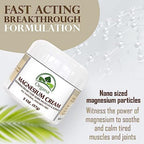 Organa Magnesium Cream - Fast-Absorbing Magnesium Lotion for Sleep - Topical Magnesium Lotion for Leg Cramps, Sore Muscles & Tired Joints - Fast Absorbing and Fast Acting Foot Cream - Magnesium Butter