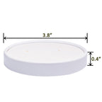 Belinlen 50 SET 8 OZ Disposable White Ice Cream Cups with Lids Medium Hot and Cold To Go Cups Paper Cup Takeout Food Container