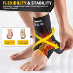 CAMBIVO Ankle Brace for Women & Men, Compression Ankle Support for Sprain & Strain, Achilles Tendonitis, Plantar Fasciitis & Recovery, Ankle Sleeve for Running, Basketball, Football, Daily Use