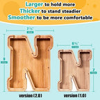 SummiDate Wooden Letter Piggy Bank| Piggy Bank for Boys Girls Toddler| Alphabet N Money Bank| Coin Bank Birthday Gift for Kids|Birthday Gift for Kids (N)