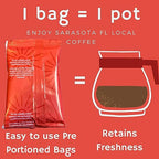 Ground Coffee | Decaf Dark Roast Low Acid Mold Free Pouches | Decaffeinated Bulk Packets | Gourmet Powder Packs for 12 Cup Drip Maker | Premium Highest Rated Individual Premeasured Commercial Bags