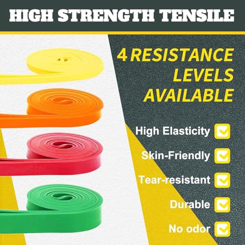 Resistance Bands,Exercise Bands,Resistance Bands for Working Out,Pull Up Bands, Workout Equipment,Workout Bands for Men Women,Stretch Bands for Home Exercise,Physical Therapy