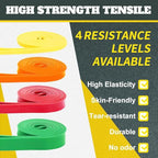Resistance Bands,Exercise Bands,Resistance Bands for Working Out,Pull Up Bands, Workout Equipment,Workout Bands for Men Women,Stretch Bands for Home Exercise,Physical Therapy
